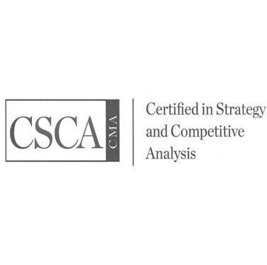 csca cma certified in strategy and competitive analysis