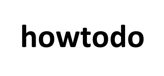 howtodo                                   