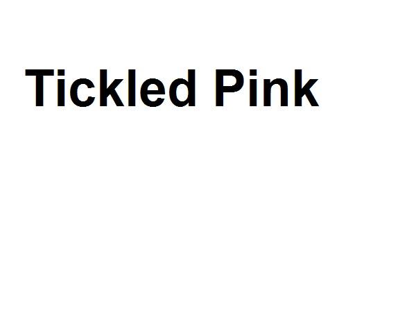 tickled pink