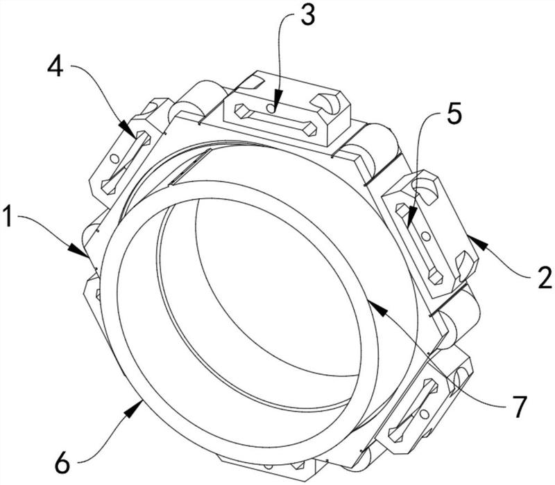 涉及轧机技术领域,为解决现有的轧机偏心套机构,其稳定结构单一,导致