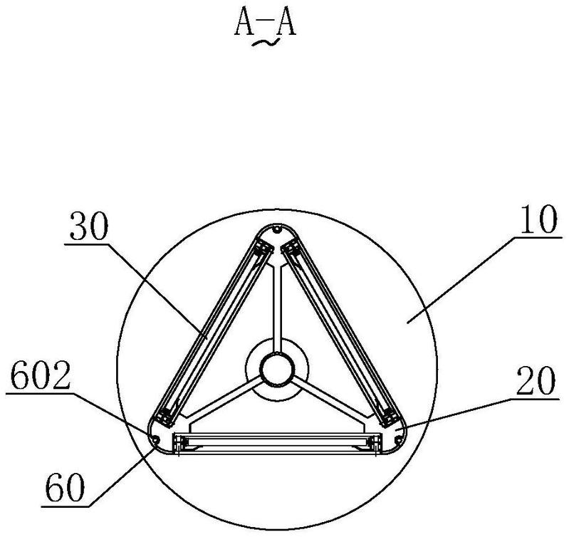 多个所述灯箱模块以旋转底座的转轴为轴心围合成多边形结构,且每一所