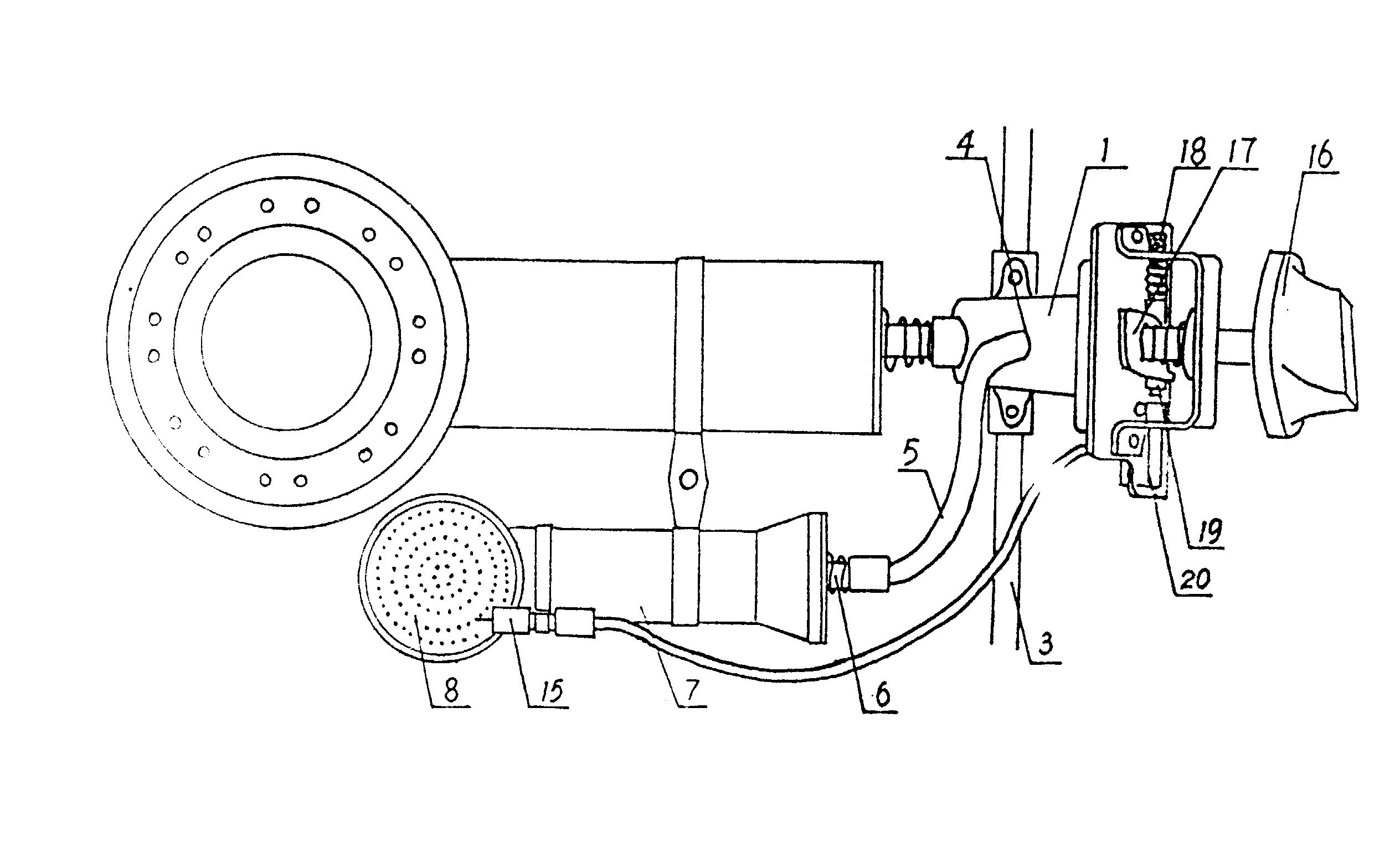 装置,有一气阀和压电陶瓷点火开关及其控制旋钮开关,专门设计有一点火