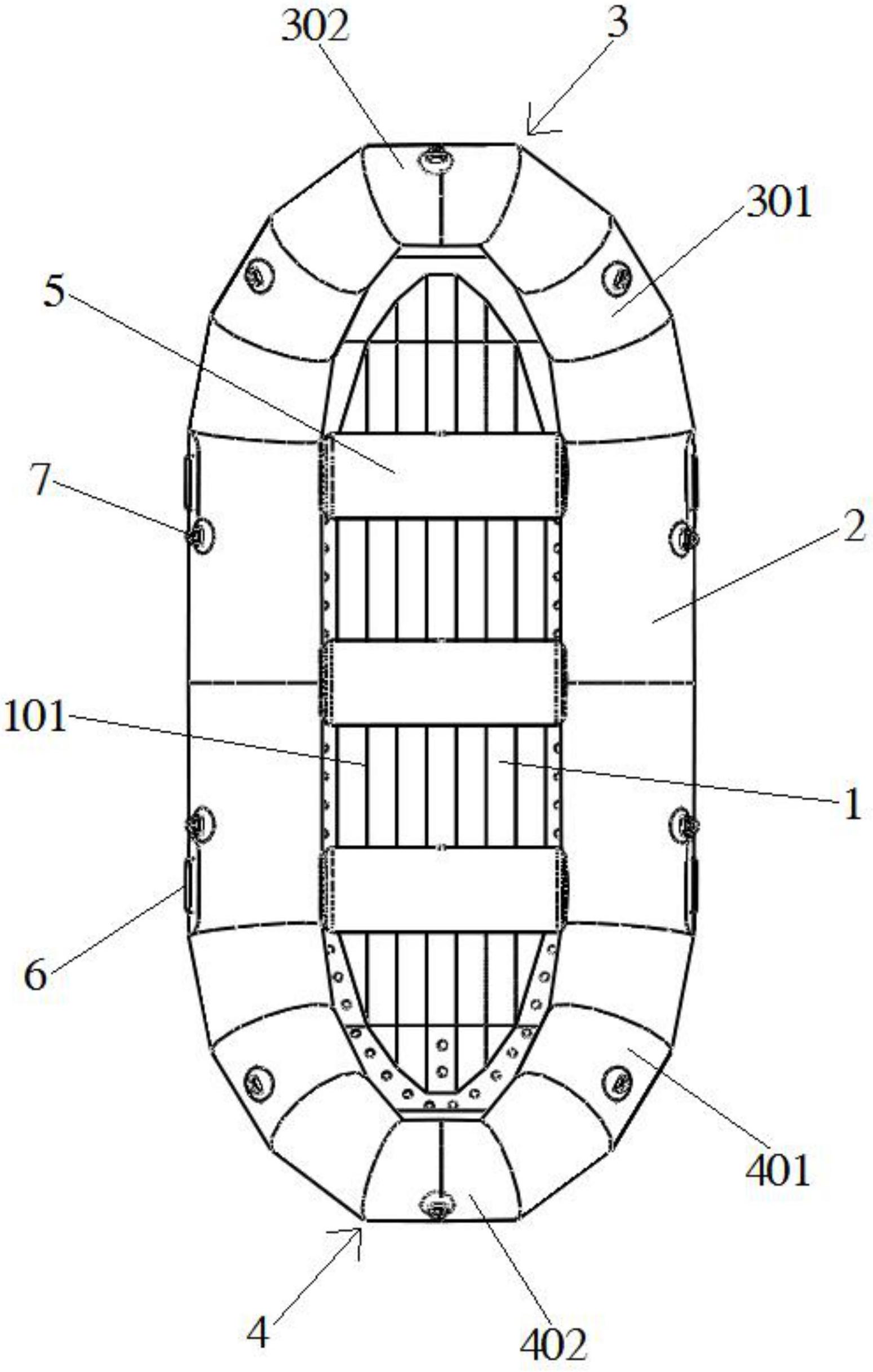 高速快艇船底结构图图片