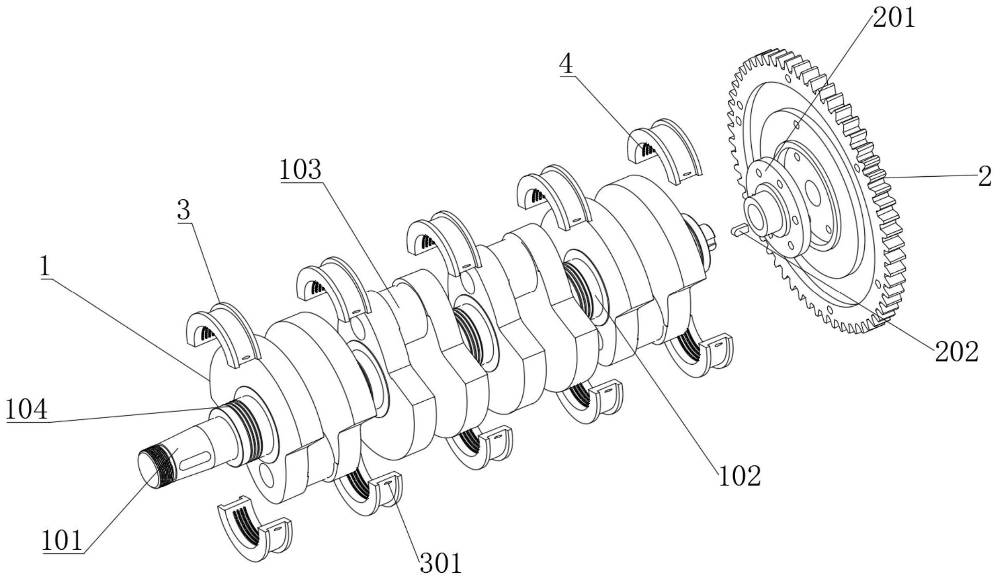 一种防止抖动的柴油机四缸曲轴-爱企查
