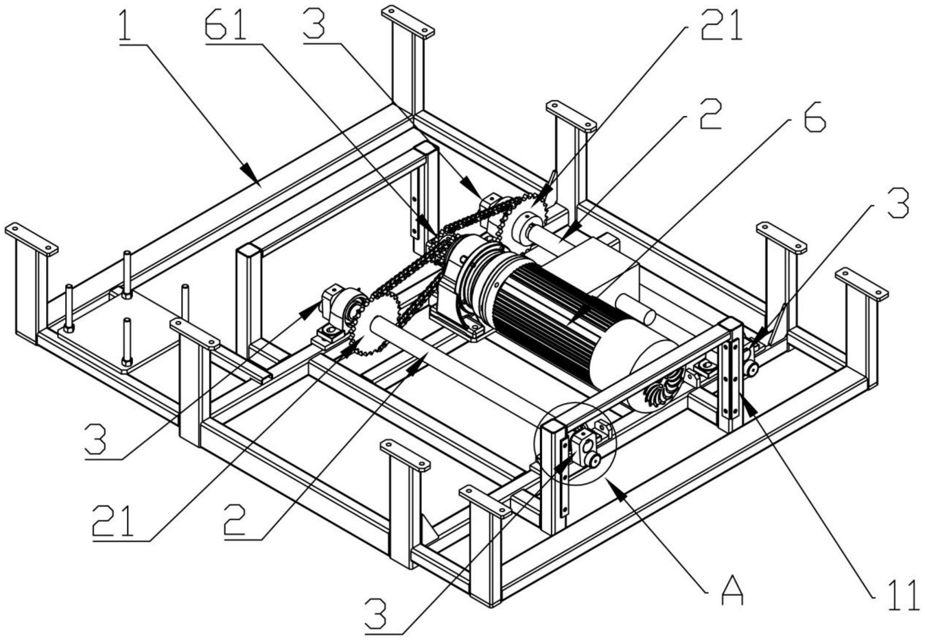 任意旋转轴体的两端分别设置顶升凸轮机构,顶升凸轮机构包括凸轮