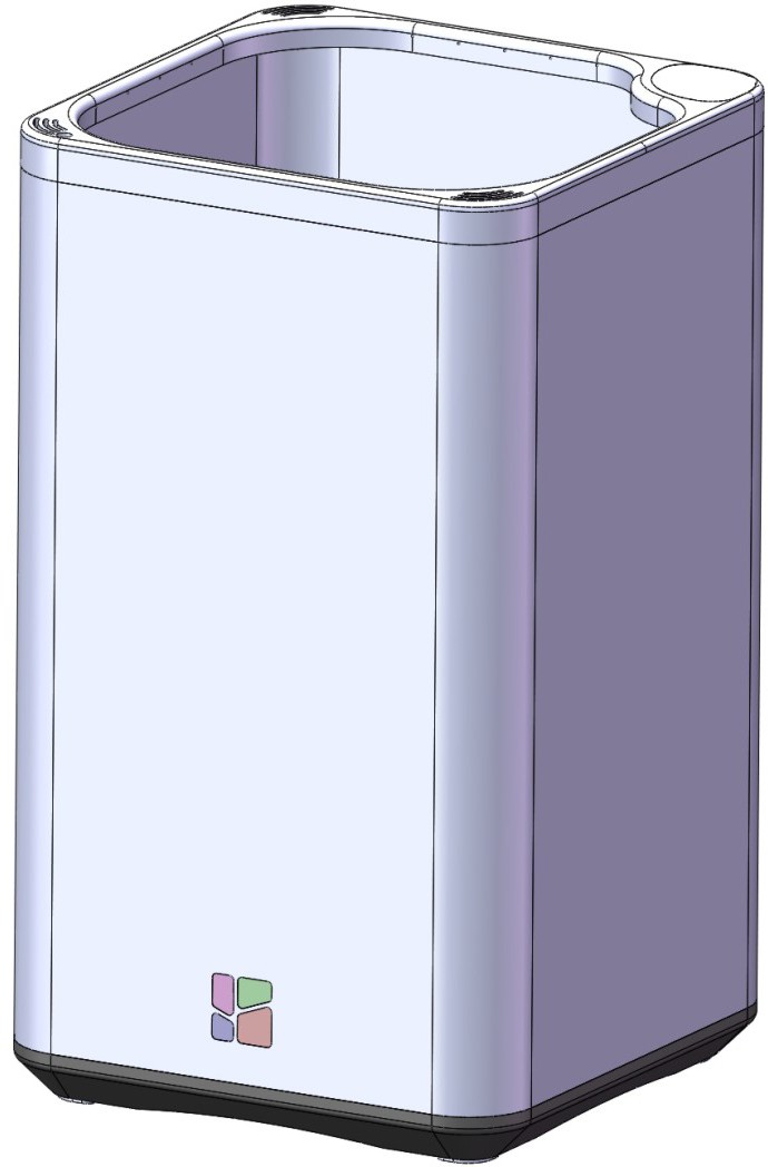 摘要附图摘要1.外观设计产品的名称:智能花盆.2.