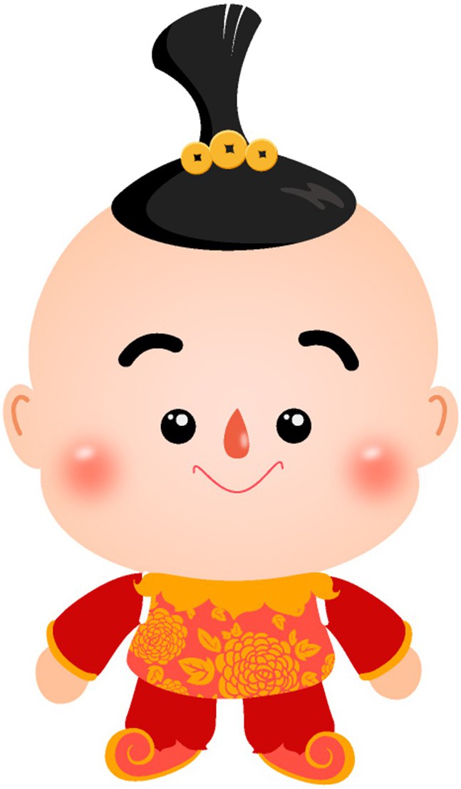 摘要附图摘要1.本外观设计产品的名称吉祥物(颍宝).2.