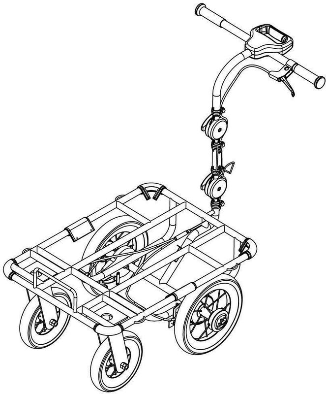 摘要附图摘要1.外观设计产品的名称:手推车.2.