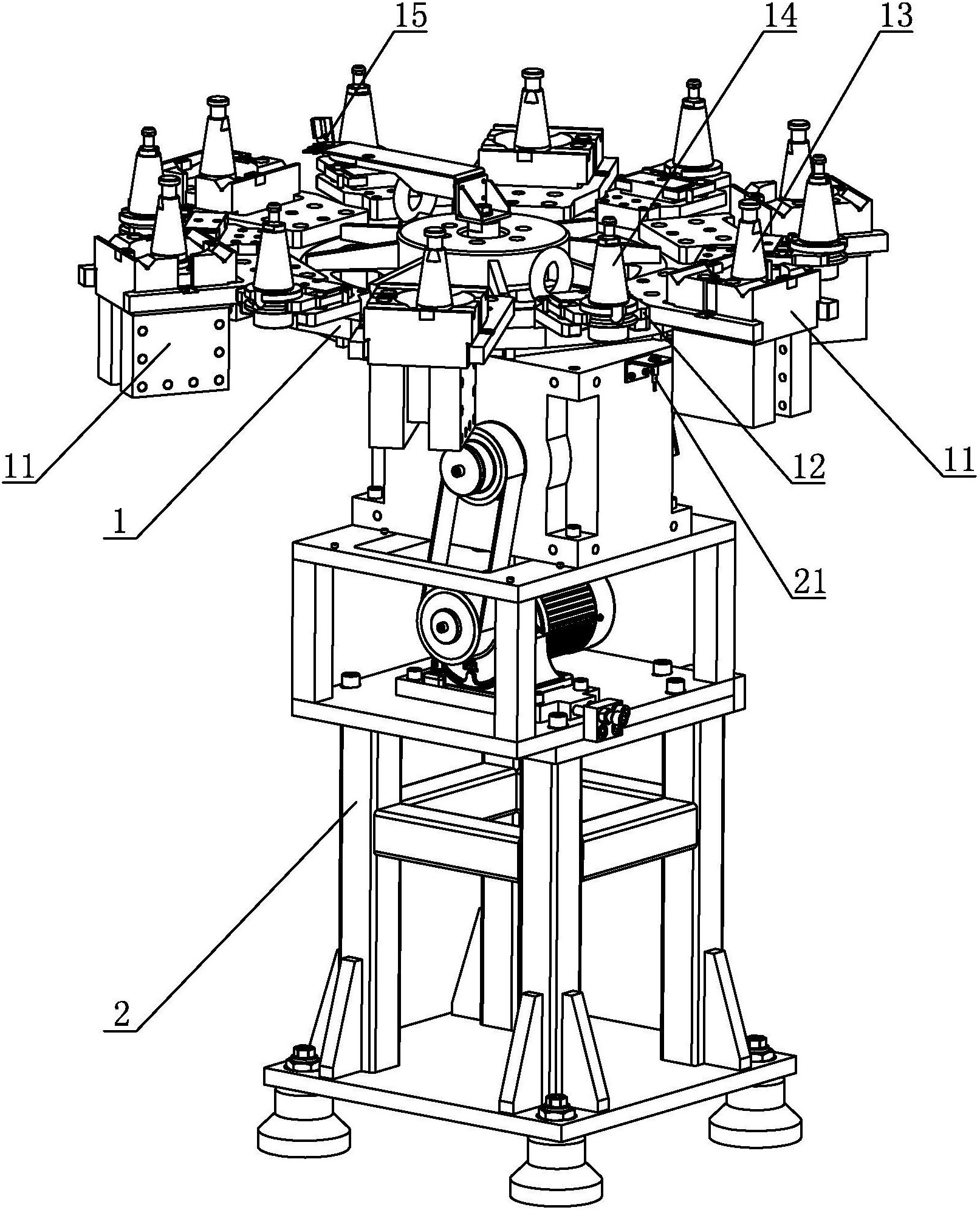 一种立式车铣复合加工中心用盘式刀库-爱企查