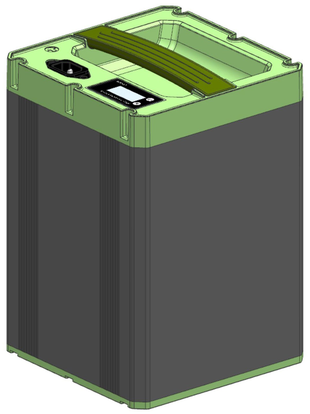 摘要附图摘要1.本外观设计产品的名称:锂电池盒.2.