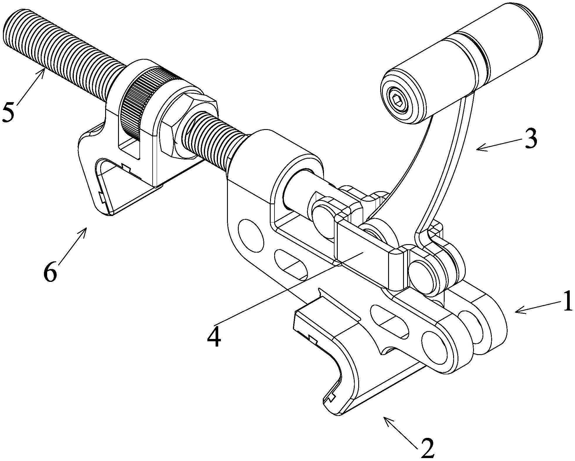 一种轮椅附加前轮卡紧机构-爱企查