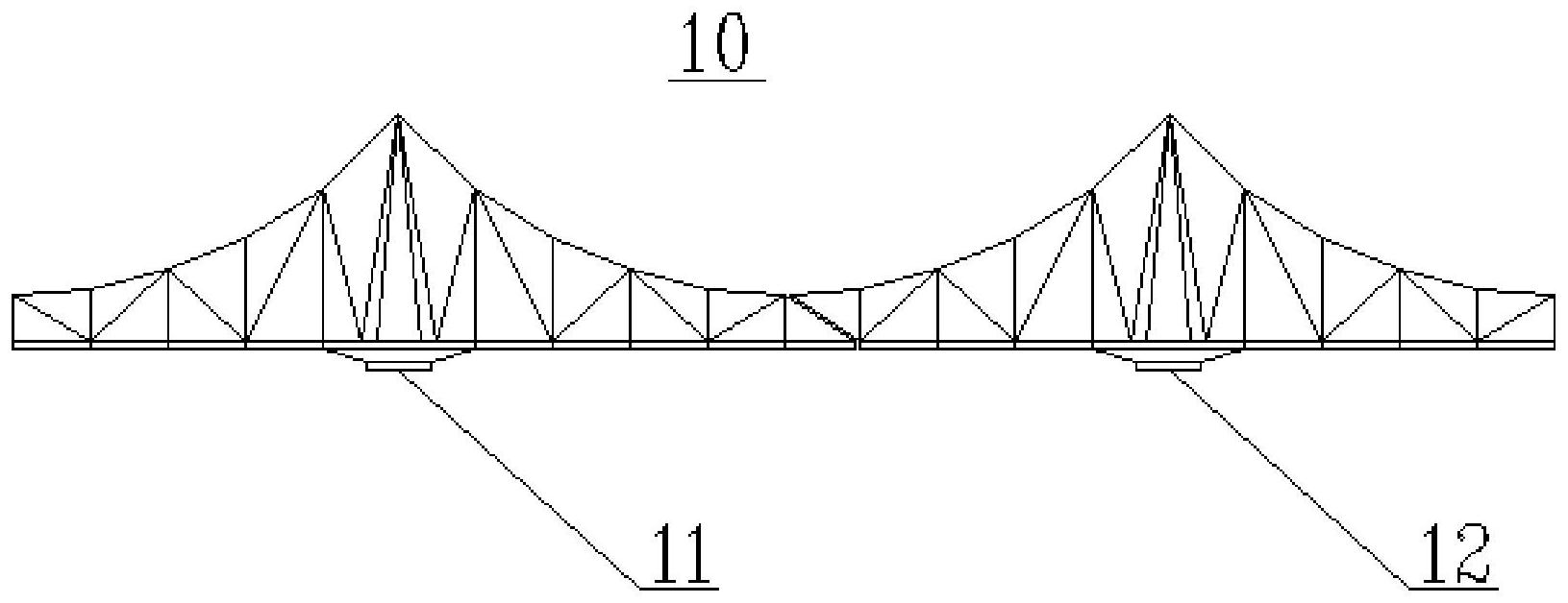 旨在解决现有的双平转开启大桥的连接结构无法方便可靠地实现桥体的
