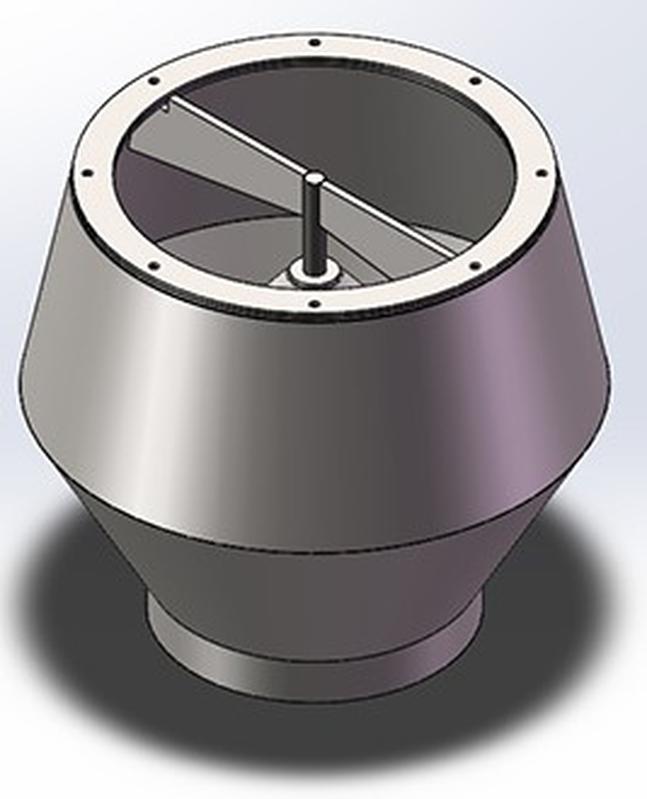摘要附图摘要1.本外观设计产品的名称:抑尘料斗. 2.