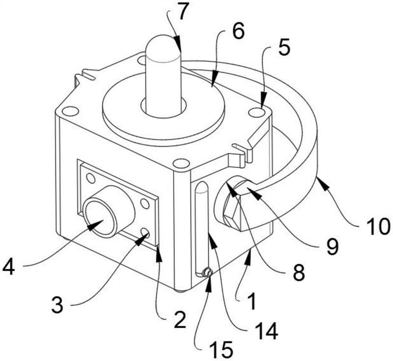 为解决现有液压阀块重量较重,并且因为没有便携结构在移动和携带时