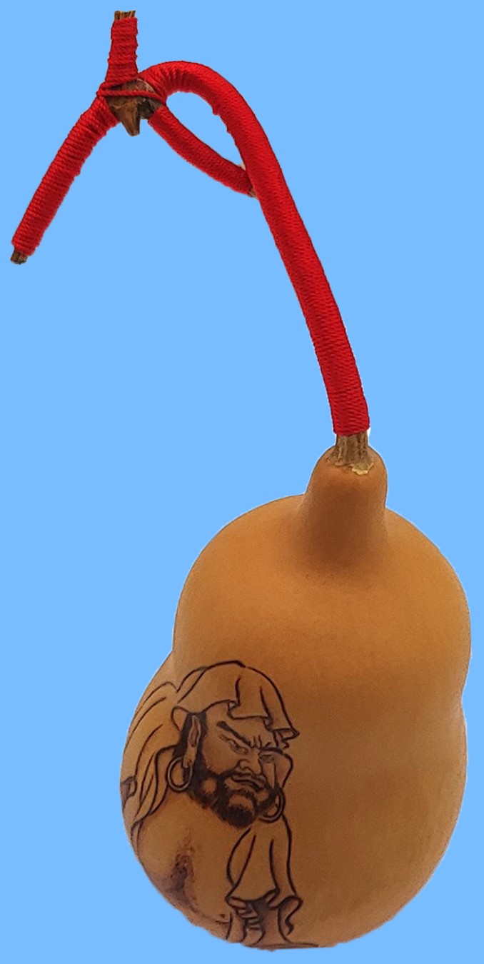 葫芦把件(烙画-禅僧)-爱企查