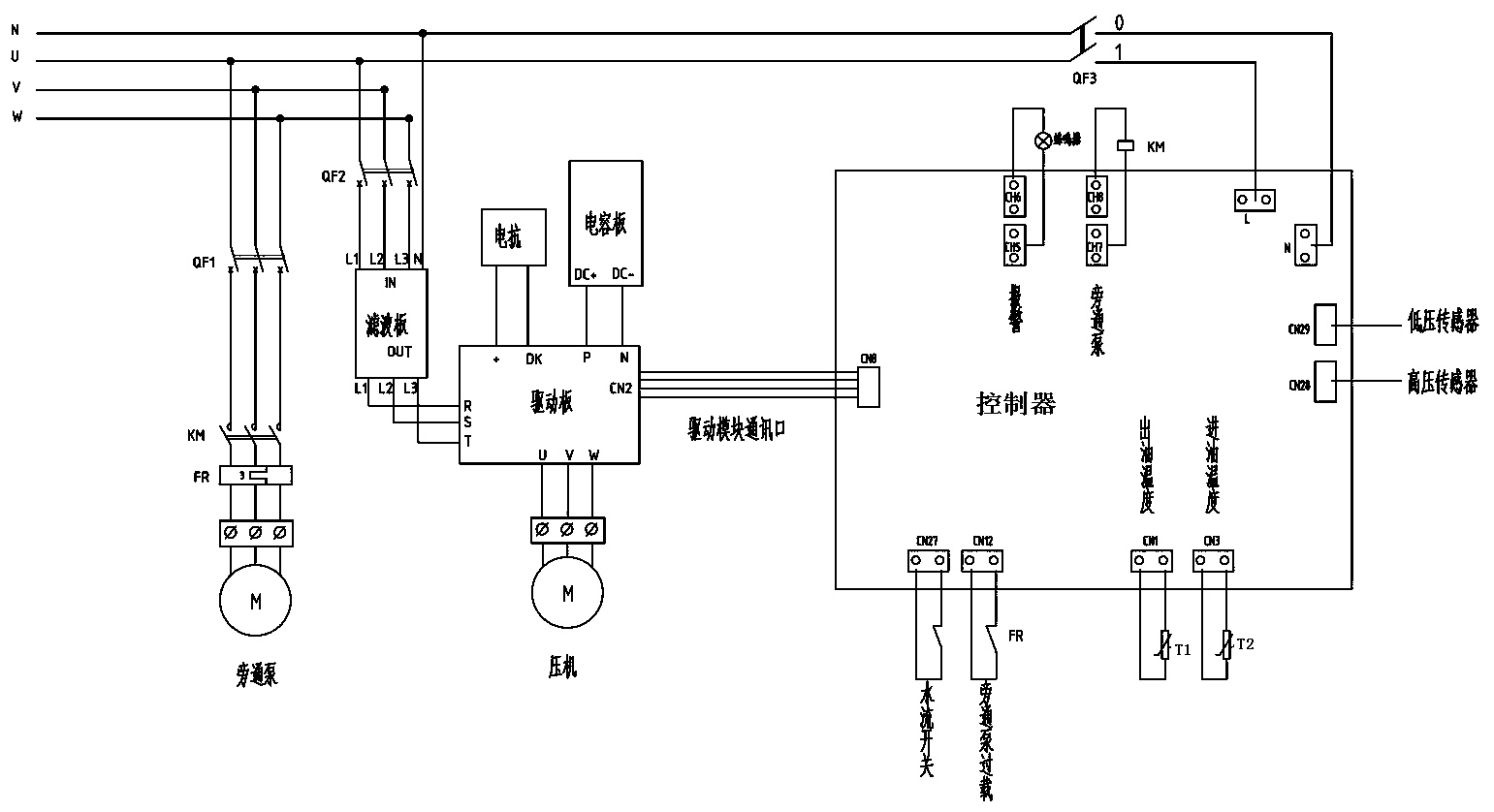 油田直热式直流变频空气源热泵机组控制系统及其实现方法-爱企查