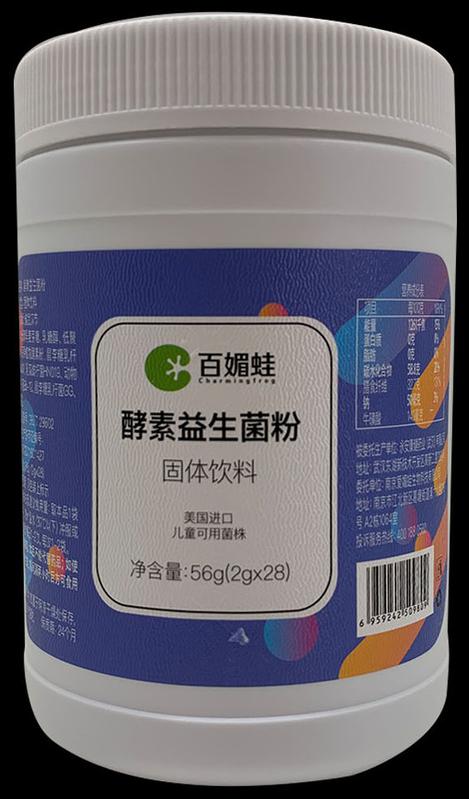 摘要附图摘要1.本外观设计产品的名称:包装瓶(百媚蛙酵素益生菌粉).