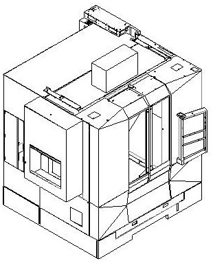 摘要附图摘要1.本外观设计产品的名称:高精度高速加工中心(wof350).2.