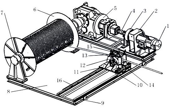 绞车结构图图片