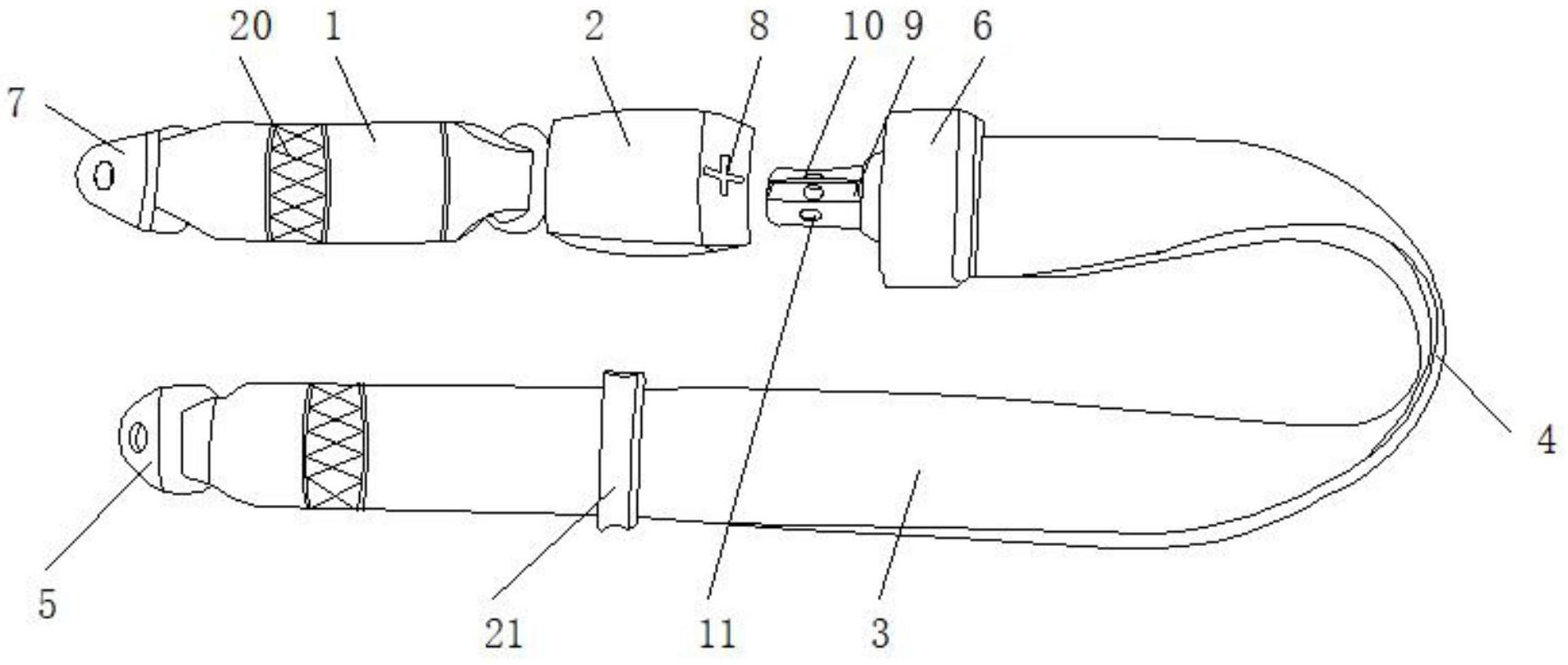 一种带新型锁合结构的汽车安全带-爱企查