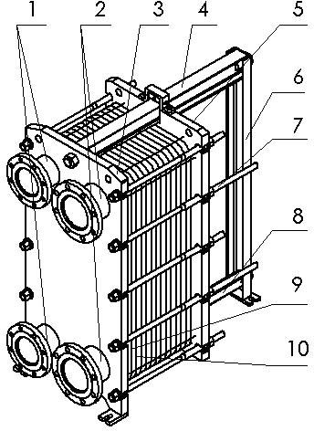 一种单边接管的不等截面板式换热器-爱企查
