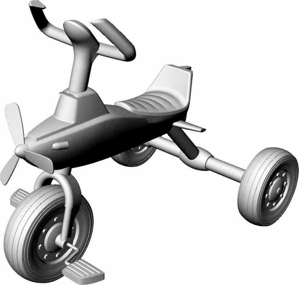 摘要附图摘要1.本外观设计产品的名称:儿童三轮车;2.