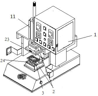 摘要附图摘要本实用新型公开一种fpc热压治具,包括热压机,热压模具,所