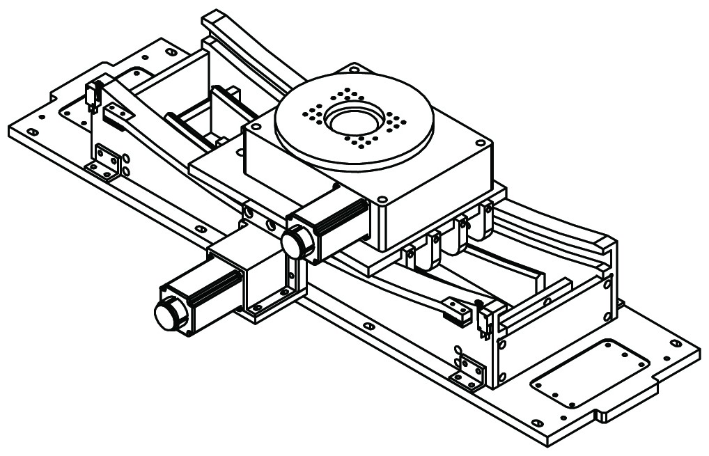 本外观设计产品的名称:无间隙二轴转台.2.