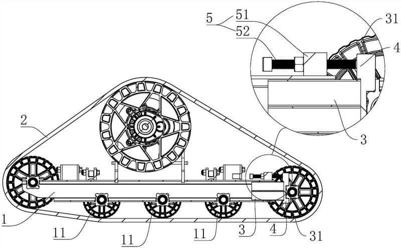 一种沙滩车的履带张紧结构-爱企查