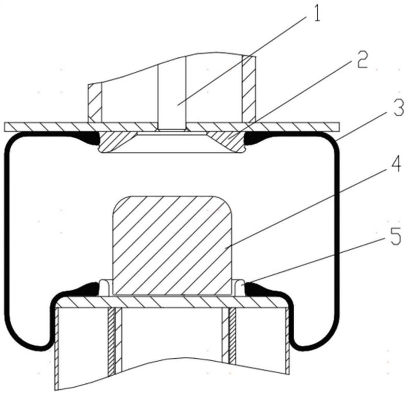 膜式空气弹簧结构图图片