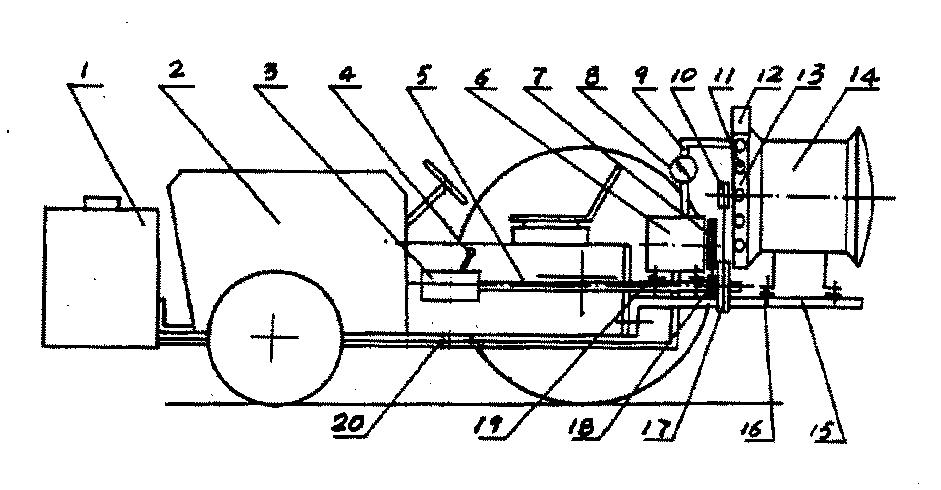 新型背负式果园弥雾机