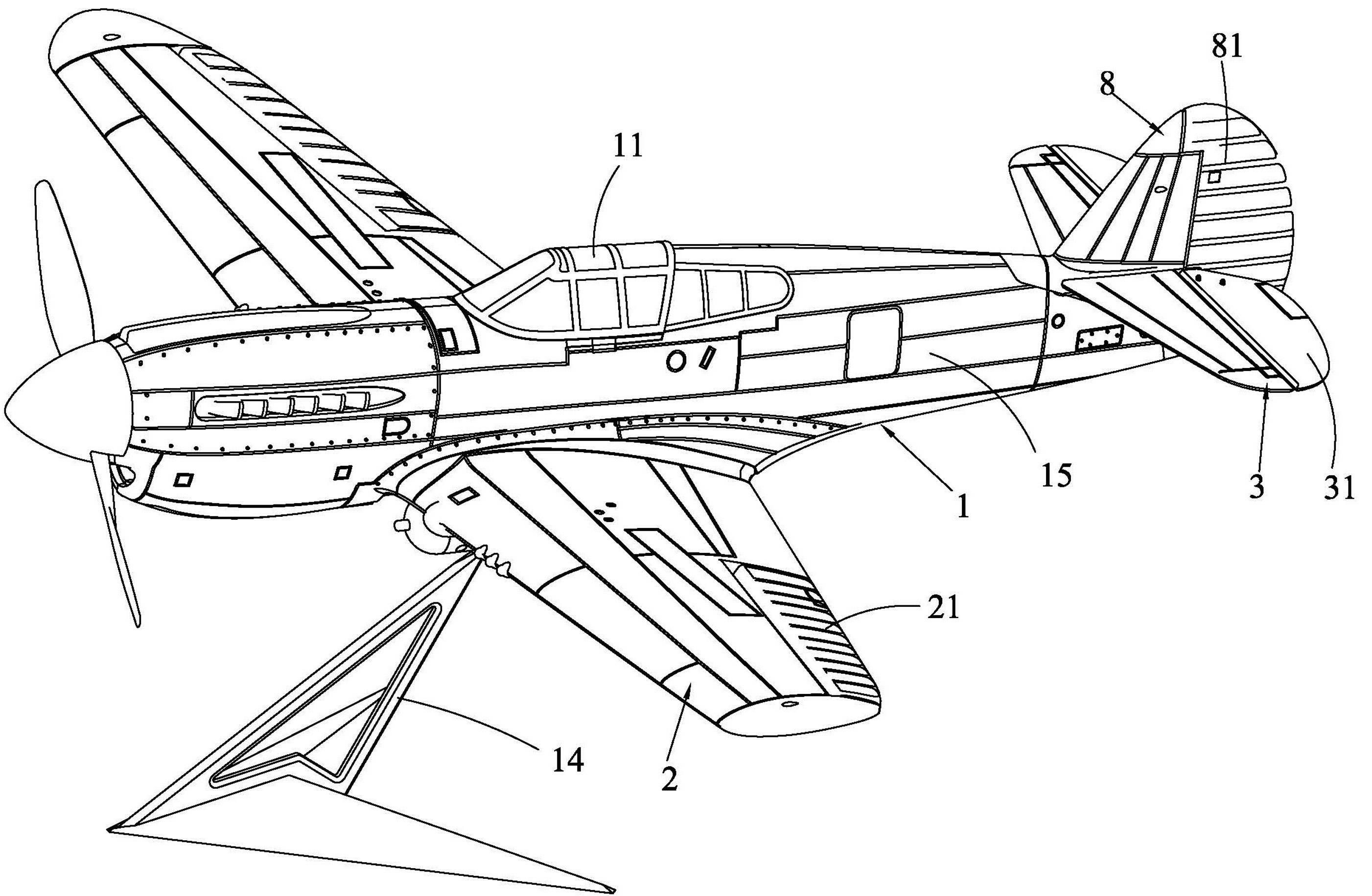一种电动遥控固定翼飞机模型