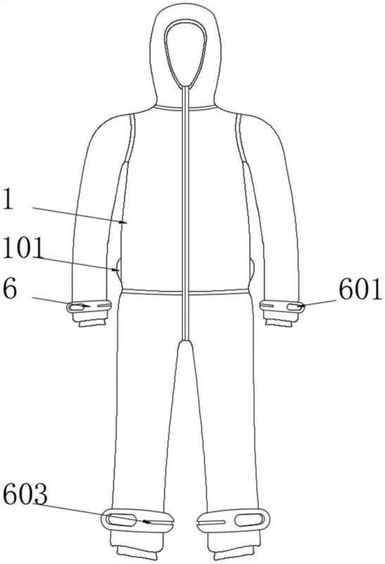 防护服简笔画全身图片