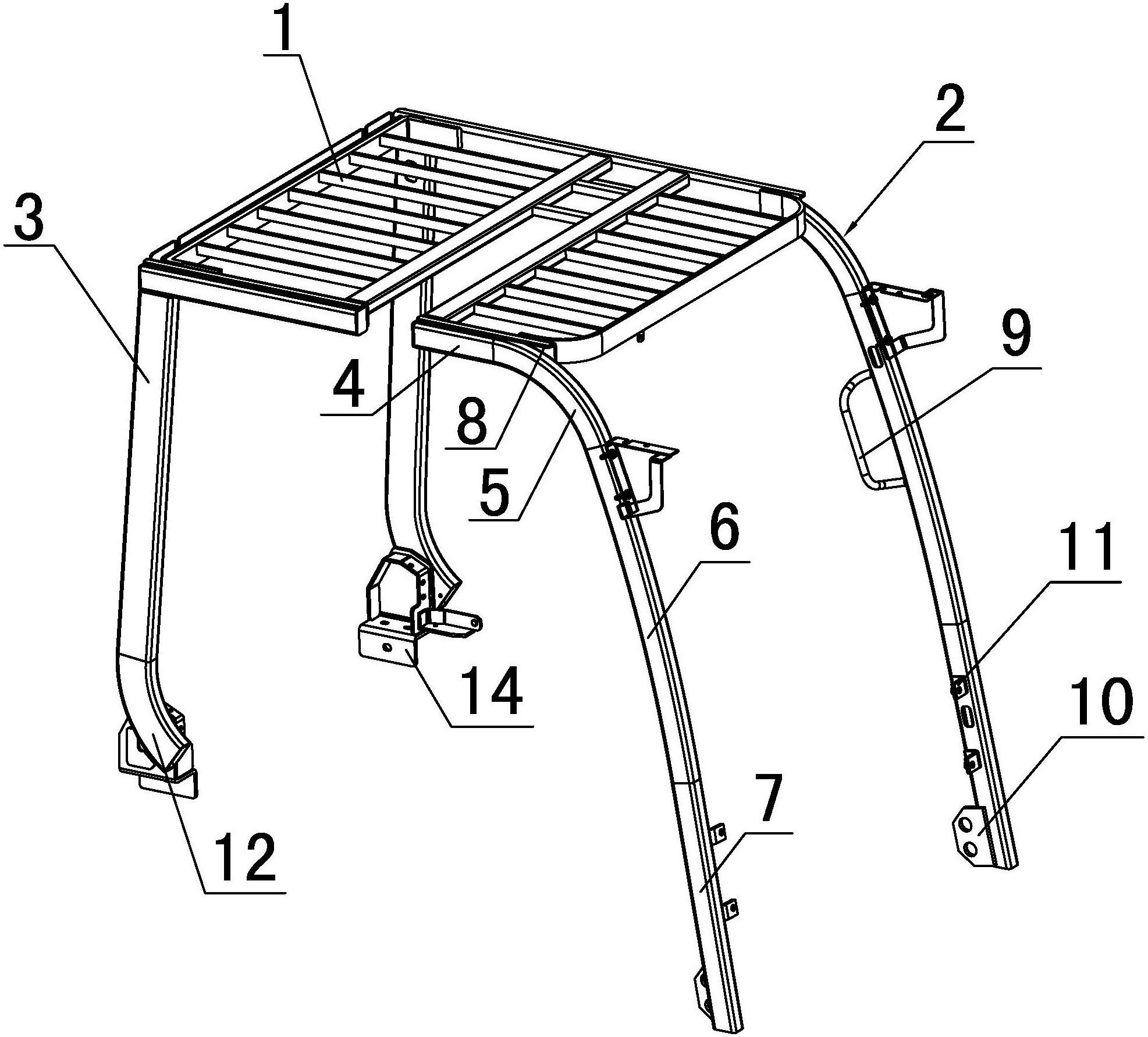一种叉车的护顶架-爱企查
