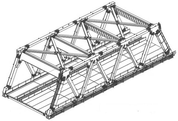 结构大赛桁架桥设计图图片