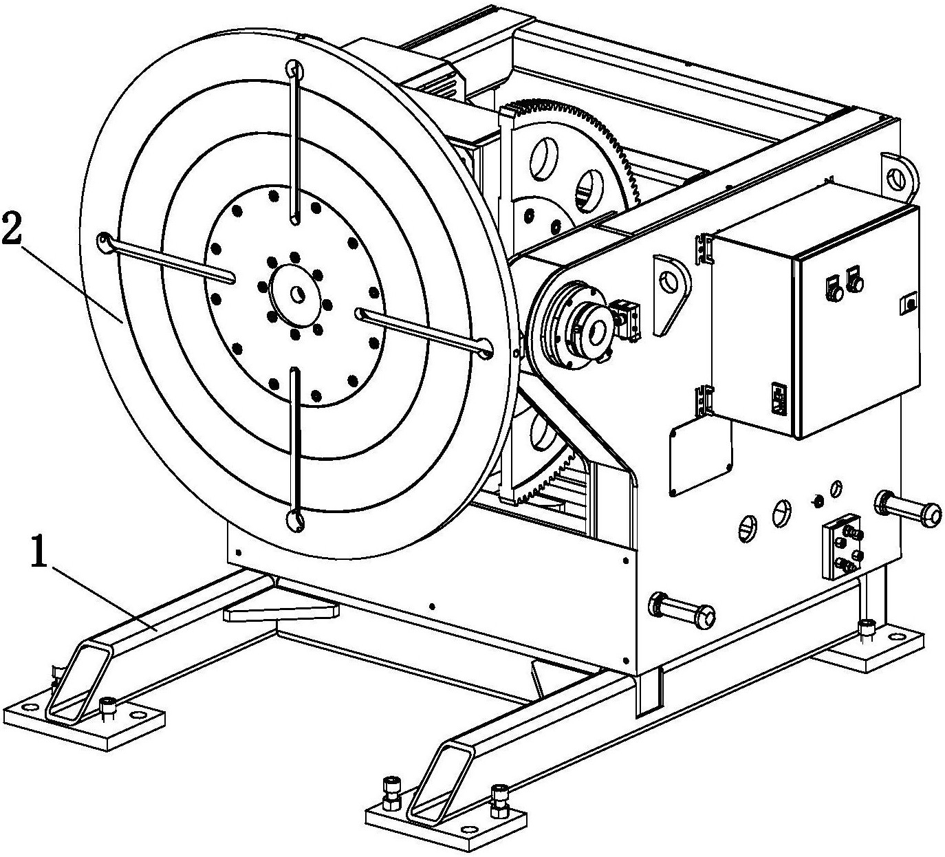 附图摘要本实用新型涉及机械设备领域,特别涉及一种多角度定位装置