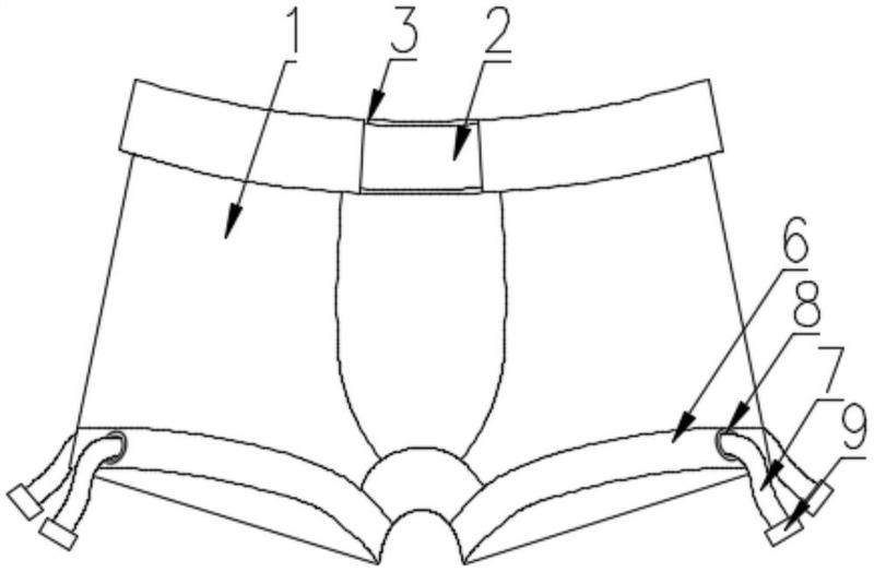 一种可调节腰围的舒适型四角内裤-爱企查