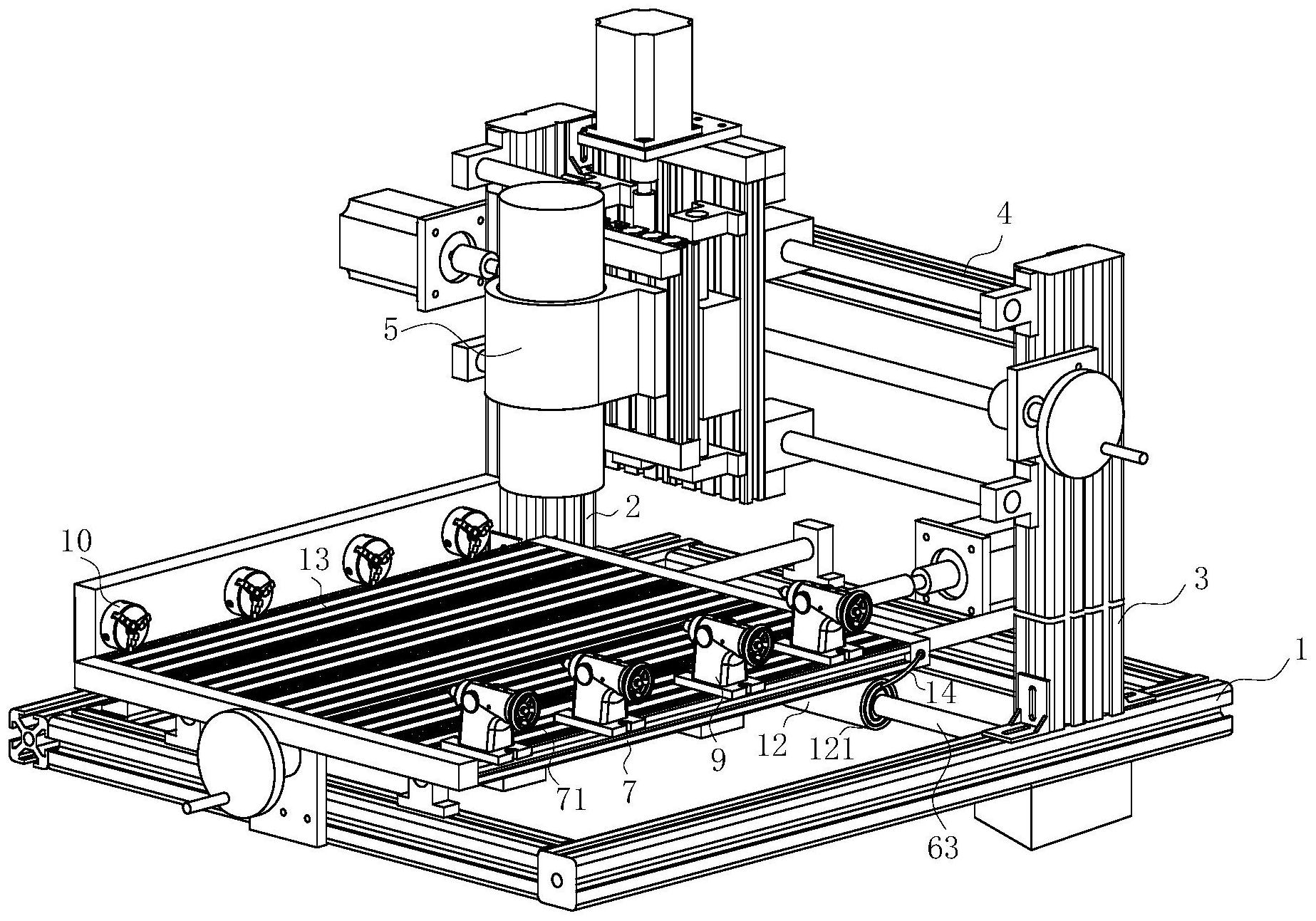 一种龙门高度可调式圆柱雕刻机-爱企查