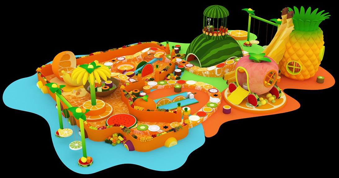 本外观设计产品的用途:本外观设计产品用作水果乐园主题式儿童娱乐