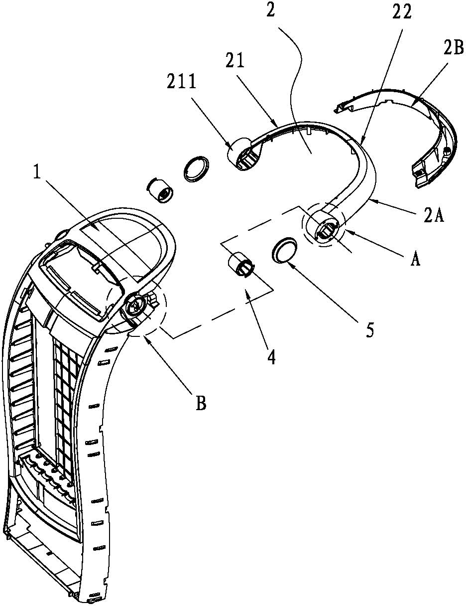 一种可轴向浮动的旋转提手结构-爱企查