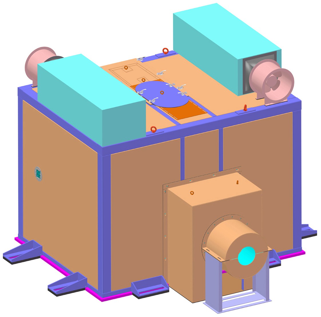 摘要附图摘要1.本外观设计产品的名称隔声罩.2.