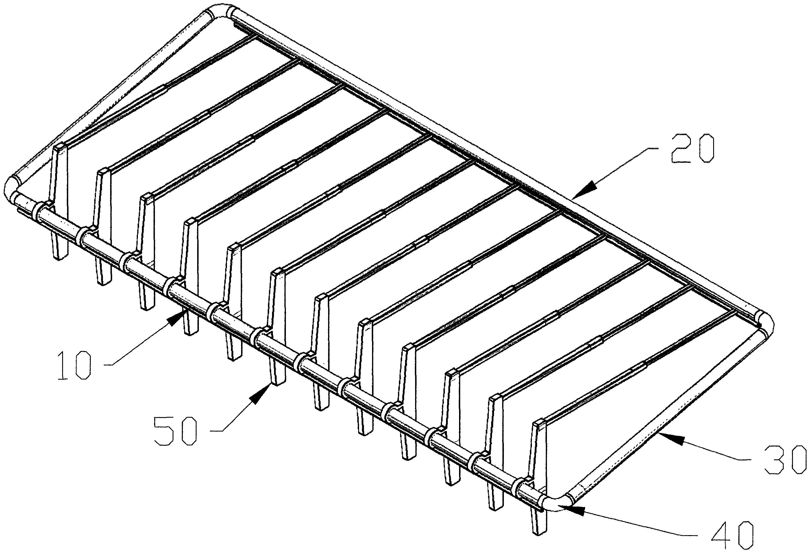 包括主晾衣杆,副晾衣杆,连接杆,弯头和横式衣架,其特征是所述的横式