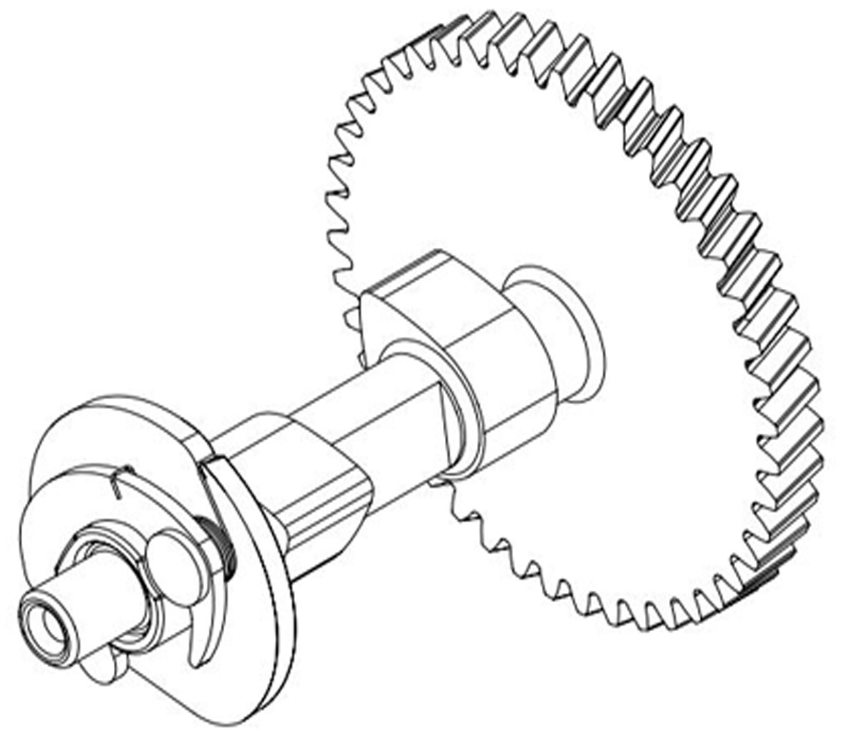 摘要附图摘要1.本外观设计产品的名称凸轮轴.2.
