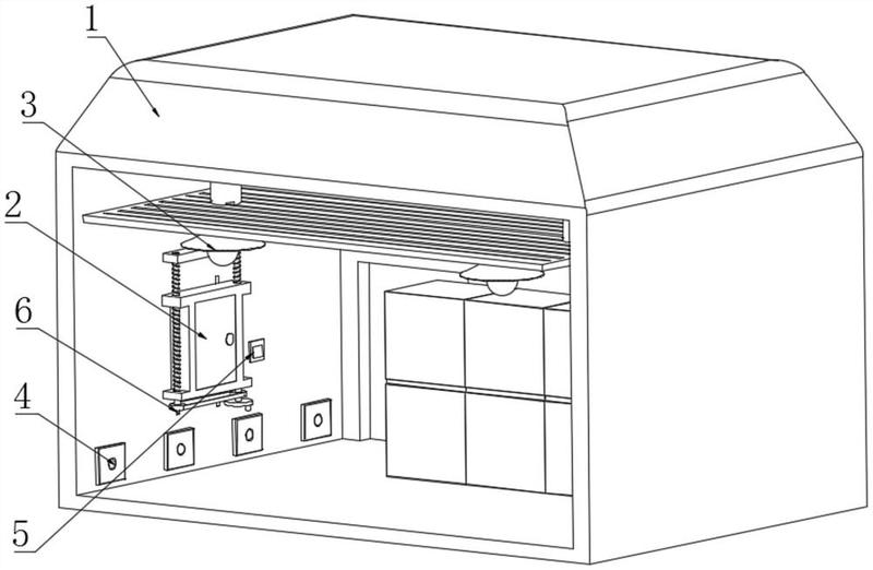 照明节能装置,涉及照明节能装置技术领域,包括照明房和控制系统配电柜