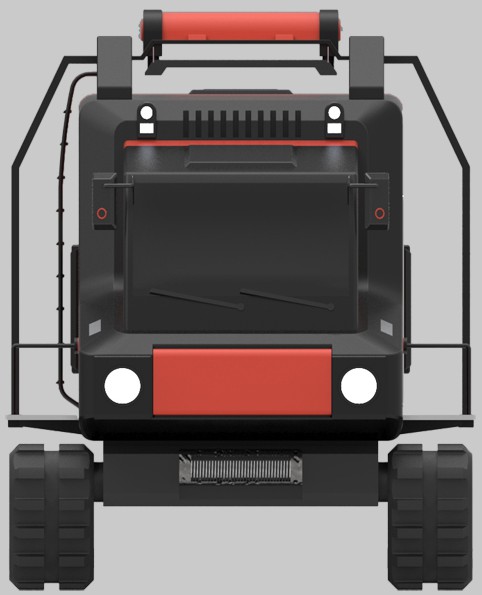 摘要附图摘要1.本外观设计产品的名称:地震救援模型车.2.