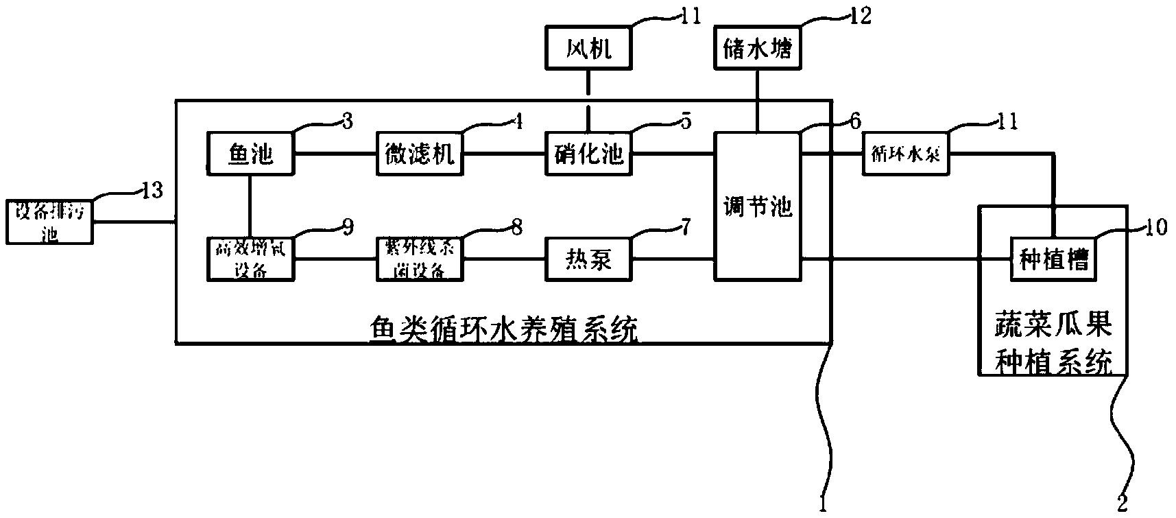 鱼菜共生结构图图片