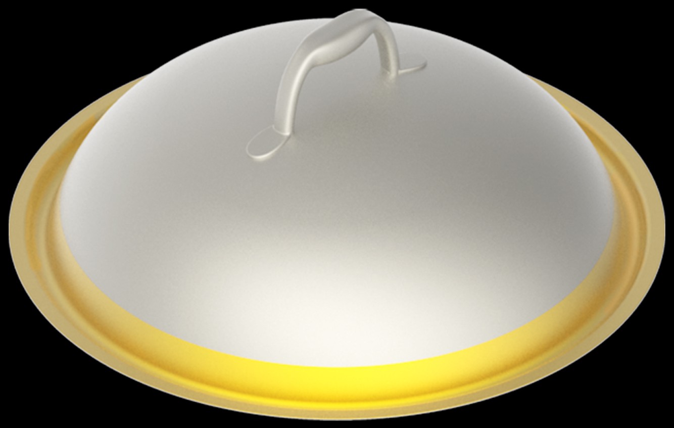 本外观设计产品的名称锅盖.2.本外观设计产品的用途用于锅盖.3.