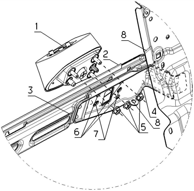 一种新型外后视镜安装结构-爱企查