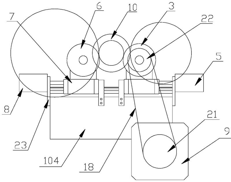 摘要附图摘要本实用新型公开了一种无心磨送料机构,包括机架,导轮组和
