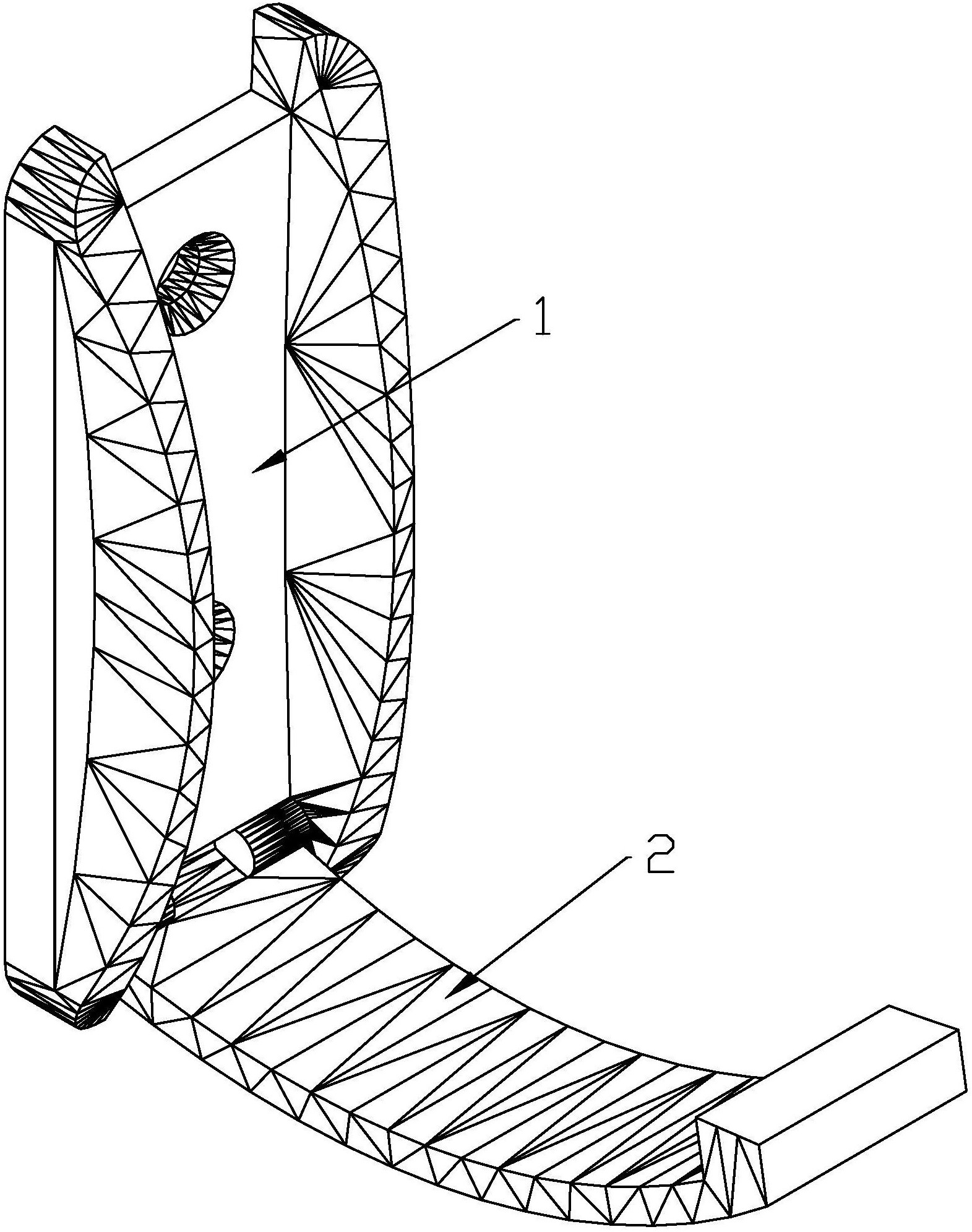 所述防滑落结构包括至少一个凸起或凹槽,挂钩具有两种形态,当所述挂